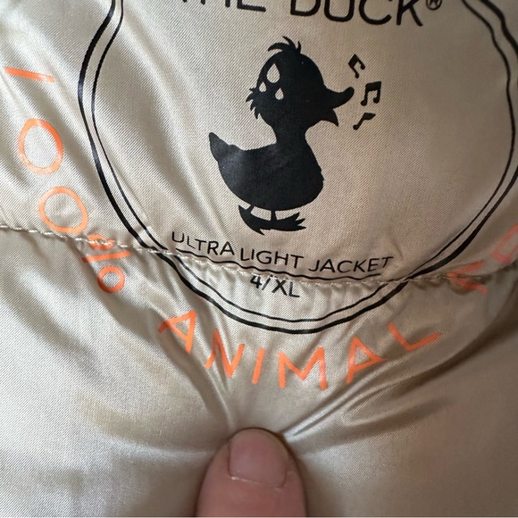 Save the Duck Cindy Champagne Long Puffer Vest Sz XL - Picture 6 of 9